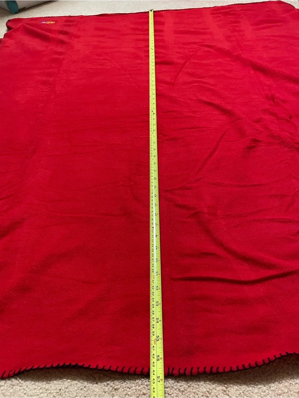 Red Fleece Throw Blanket( 57*47) lightweight